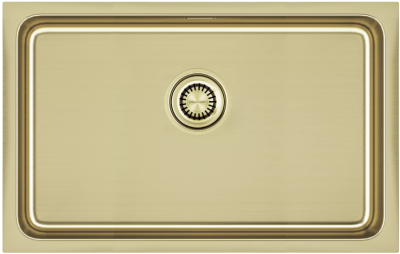 Paulmark VISTA 74, мойка, нержавеющая сталь, светлое золото
