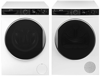 Фото товара: Smeg стирка WM3T84RU4 + сушка DT393RU4 + соед.эл KITSPDT