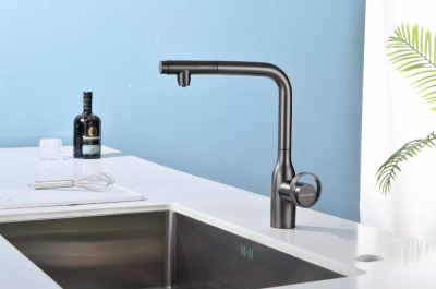 Детальное фото товара: Paulmark URBAN, смеситель, вороненая сталь