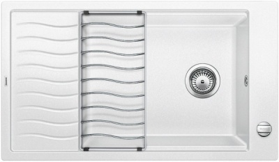 Детальное фото товара: Blanco Elon XL 8S, мойка, гранит, белый с клапаном-автоматом