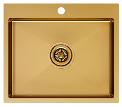 Paulmark KRONER 59, мойка, нержавеющая сталь, брашированное золото