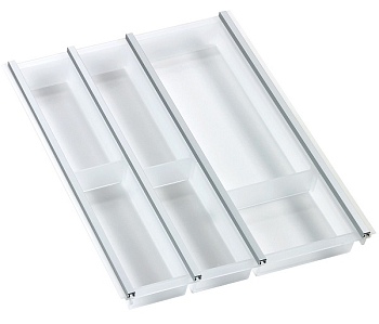 Фото товара: Ninka Cuisio Aqua 450, Legrabox Blum, лоток для столовых приборов, белый