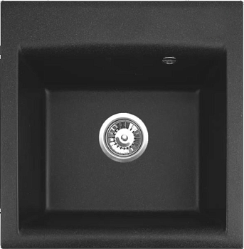 Фото товара: ALVEUS GEM 10 GRANITAL G91, мойка, гранит, черный (в комплекте с сифоном 1130548)