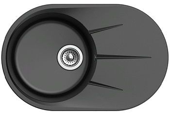 Фото товара: Ewigstein Rund R- 50F, мойка, гранит, черный