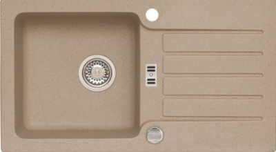 ALVEUS NIAGARA 30, мойка, гранит, бежевый (с сифоном 1105297)