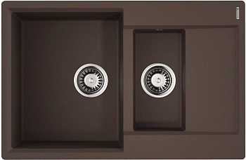 Фото товара: Omoikiri Daisen 78-2T-DC, мойка, гранит, темный шоколад