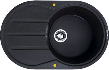 Zigmund & Shtain KREIS OV 770B, мойка, черный базальт Фото товара: Zigmund & Shtain KREIS OV 770B, мойка, черный базальт