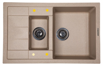 Ecoshtein RECHTECK 781.5, мойка, гранит, песочный