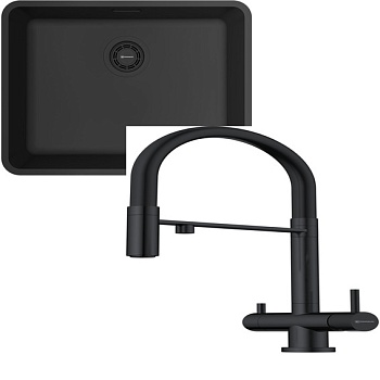 Фото товара: Omoikiri Omi 53-U/I-GB Ultra + Kanto GB графит