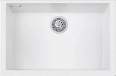 Детальное фото товара: Rivelato STRIA SR-6963 bianco latte, мойка, гранит, белый