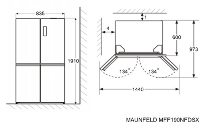 Детальное фото товара: Maunfeld MFF190NFDSB