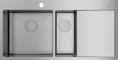 Детальное фото товара: Omoikiri Akisame 100-2-IN-L, мойка, нержавеющая сталь, чаша слева