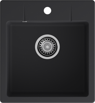 GranFest URBAN 245, мойка, гранит, черный