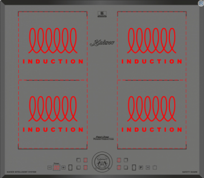 Детальное фото товара: KAISER KCT 6745 FI Elf AD индукционная поверхность