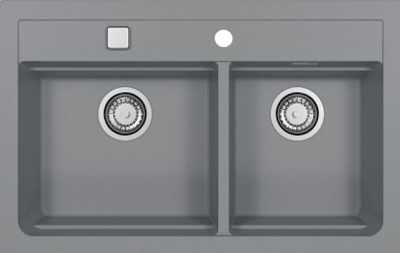 ALVEUS GRANITAL ATROX 50 CONCRETE - G81, мойка, гранит, серый (в комплекте с сифоном 1132822) ALVEUS GRANITAL ATROX 50 CONCRETE - G81, мойка, гранит, серый (в комплекте с сифоном 1132822)