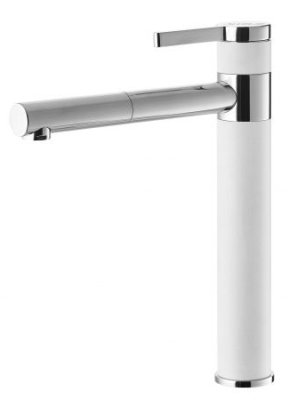 Детальное фото товара: ALVEUS ZINA CHR - G11, смеситель, гранит, белый