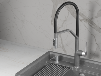 Детальное фото товара: GRANULA 9012 смеситель, гранит, графит