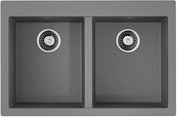 Фото товара: Omoikiri Bosen 80-2-GR, мойка, гранит, leningrad grey