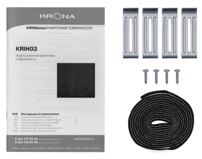 Krona FORTE 60 BL Детальное фото товара: Krona FORTE 60 BL индукционная поверхность