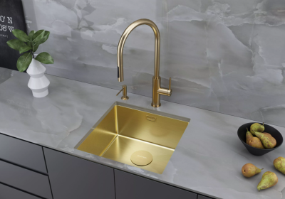 Paulmark Senso, смеситель, светлое золото Детальное фото товара: Paulmark Senso, смеситель, светлое золото