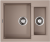 Детальное фото товара: Omoikiri Sakaime 60-2-SA, мойка, гранит, бежевый