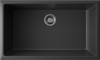 Omoikiri Okinoshima 76-U/I-BL, мойка, керамика, черный