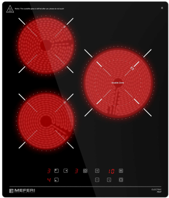 Детальное фото товара: MEFERI MEH453BK POWER стеклокерамическая поверхность
