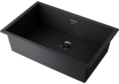 Детальное фото товара: Omoikiri Yamakawa 75-U/I-GB, мойка, керамика, графит