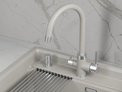 Детальное фото товара: GRANULA 5169 смеситель, нержавеющая сталь, базальт