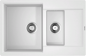 Фото товара: Omoikiri Daisen 78-2T-WH, мойка, гранит, белый