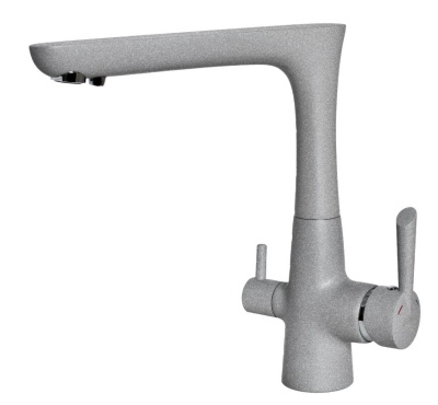 Детальное фото товара: GranFest 3223, смеситель, мрамор, серый