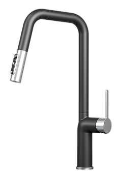 Фото товара: GRANULA 9011 смеситель, нержавеющая сталь, турмалин