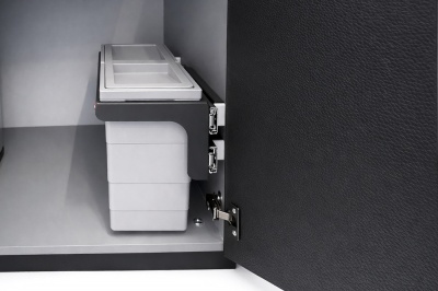 Детальное фото товара: Hailo Slim push выдвижная мусорная система с 1 ведром 12 л