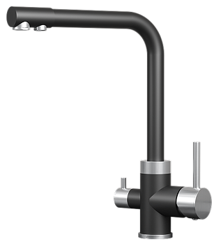 Фото товара: GRANULA 5015 смеситель, нержавеющая сталь, турмалин