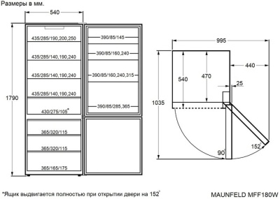 Детальное фото товара: Maunfeld MFF180W