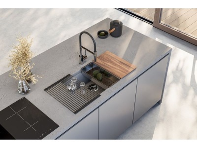 Детальное фото товара: ALVEUS OMNI 40 GRANITAL DEEP BLACK-G90, мойка, гранит, темно-черный (в комп. с сифоном 1145083)