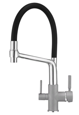 GRANULA 0083 смеситель, гранит, алюминиум