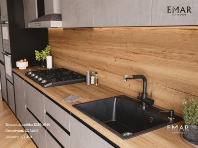 Детальное фото товара: Emar EMQ-1640.Q, мойка, гранит, морион