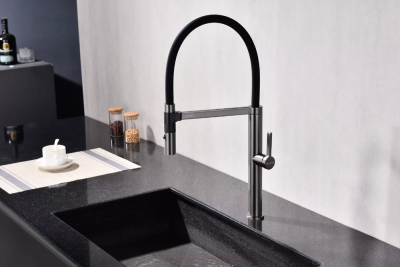 Paulmark LEADER, смеситель, вороненая сталь Детальное фото товара: Paulmark LEADER, смеситель, вороненая сталь