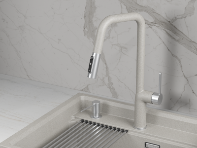 Детальное фото товара: GRANULA 9011 смеситель, нержавеющая сталь, базальт