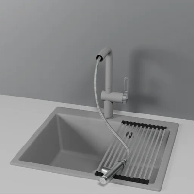 Детальное фото товара: GRANULA 8169 смеситель, гранит, алюминиум