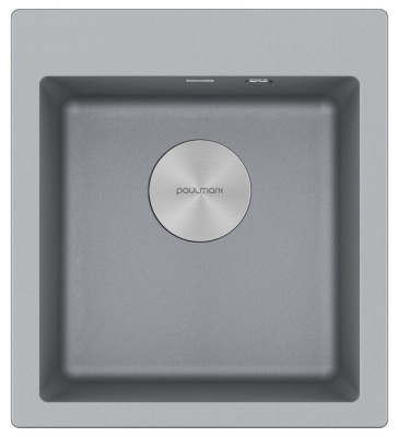 Paulmark KANTE 45, мойка, гранит, серый металлик Paulmark KANTE 45, мойка, гранит, серый металлик