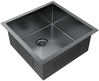 Детальное фото товара: Paulmark GERBERG 44 UNI, мойка, нержавеющая сталь, вороненая сталь