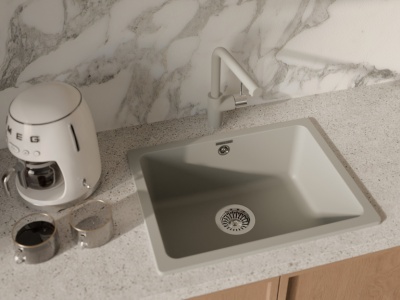 Детальное фото товара: Rivelato VICO 9021603 topazio/cromo, смеситель, гранит, топаз/хром