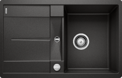 Blanco Metra 45S-F, мойка, гранит, черный, с клапаном-автоматом Blanco Metra 45S-F, мойка, гранит, черный, с клапаном-автоматом