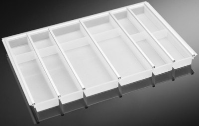 Детальное фото товара: Ninka Cuisio Aqua 800, Legrabox Blum, лоток для столовых приборов, белый