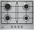 Фото товара: Beko HIAG 64223 SX газовая поверхность