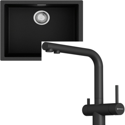 Omoikiri Yamakawa 55T-U/I BL + Nagano-P-BL черный