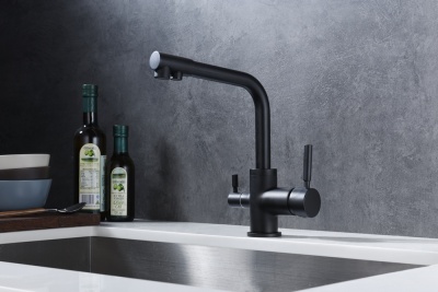 Детальное фото товара: Emar EC-3003N black, смеситель, черный