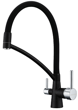 Фото товара: Paulmark SIEGEN, смеситель, гранит, черный